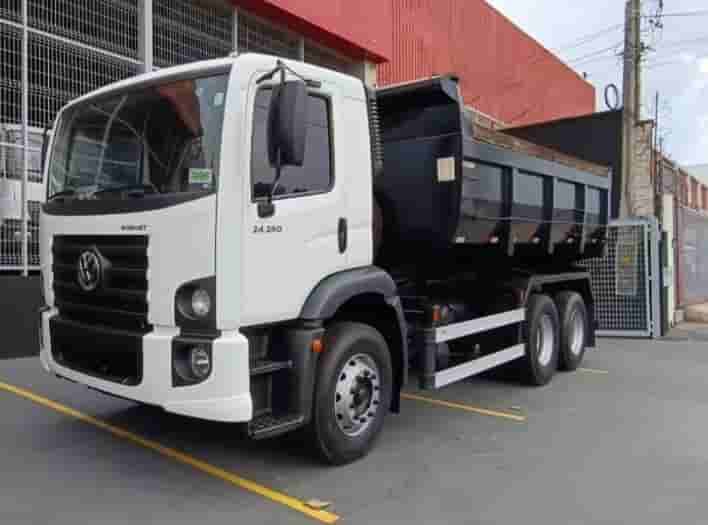 VW 24.260 2021, 6x2, com caçamba de 12 ㎥, ar condicionado