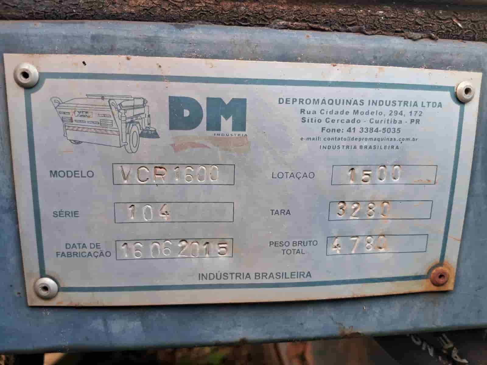 Peça Outros  Vassoura mecânica DM modelo VCR 1600 2015