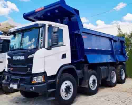 Caminhão Bitruck Scania Caçamba G500 19/19 - imagem de fundo