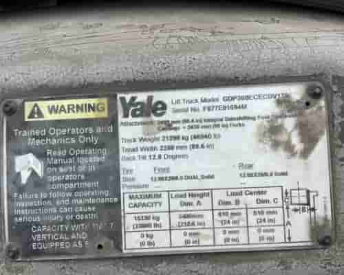 Empilhadeira Yale Empilhadeira 11/11
