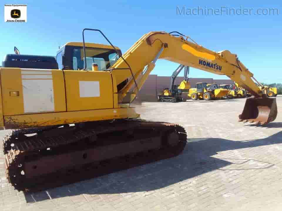 Escavadeira Komatsu PC160 2012 - imagem de fundo