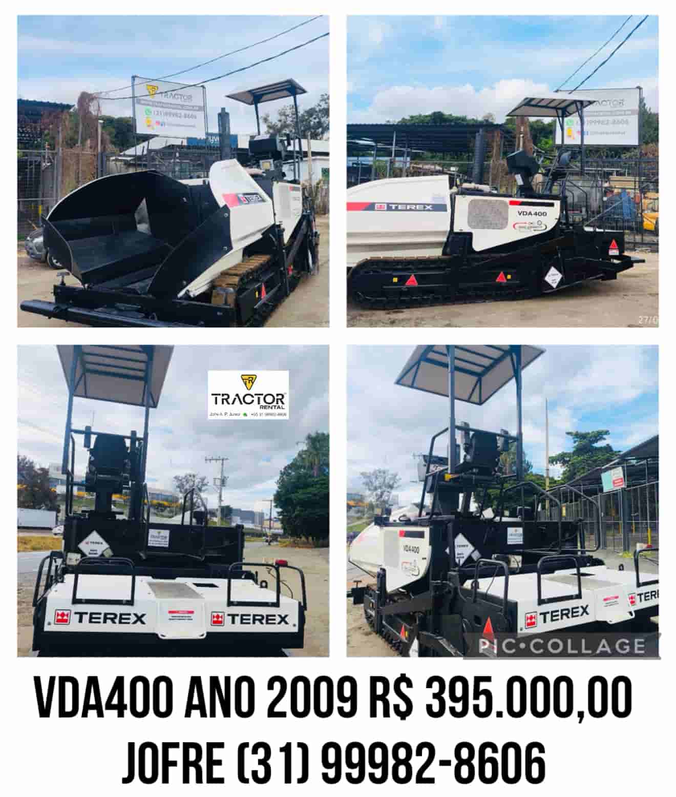 Vibroacabadora Terex VDA400 2009 - imagem de fundo