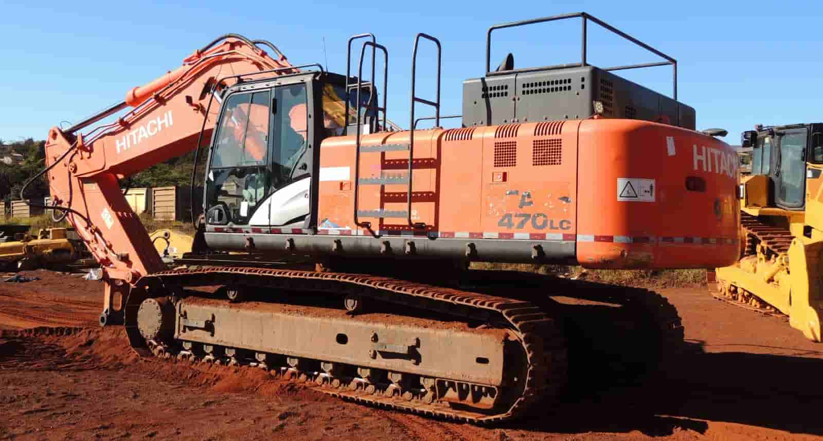 Escavadeira Hitachi ZX470LC 2018 - imagem de fundo