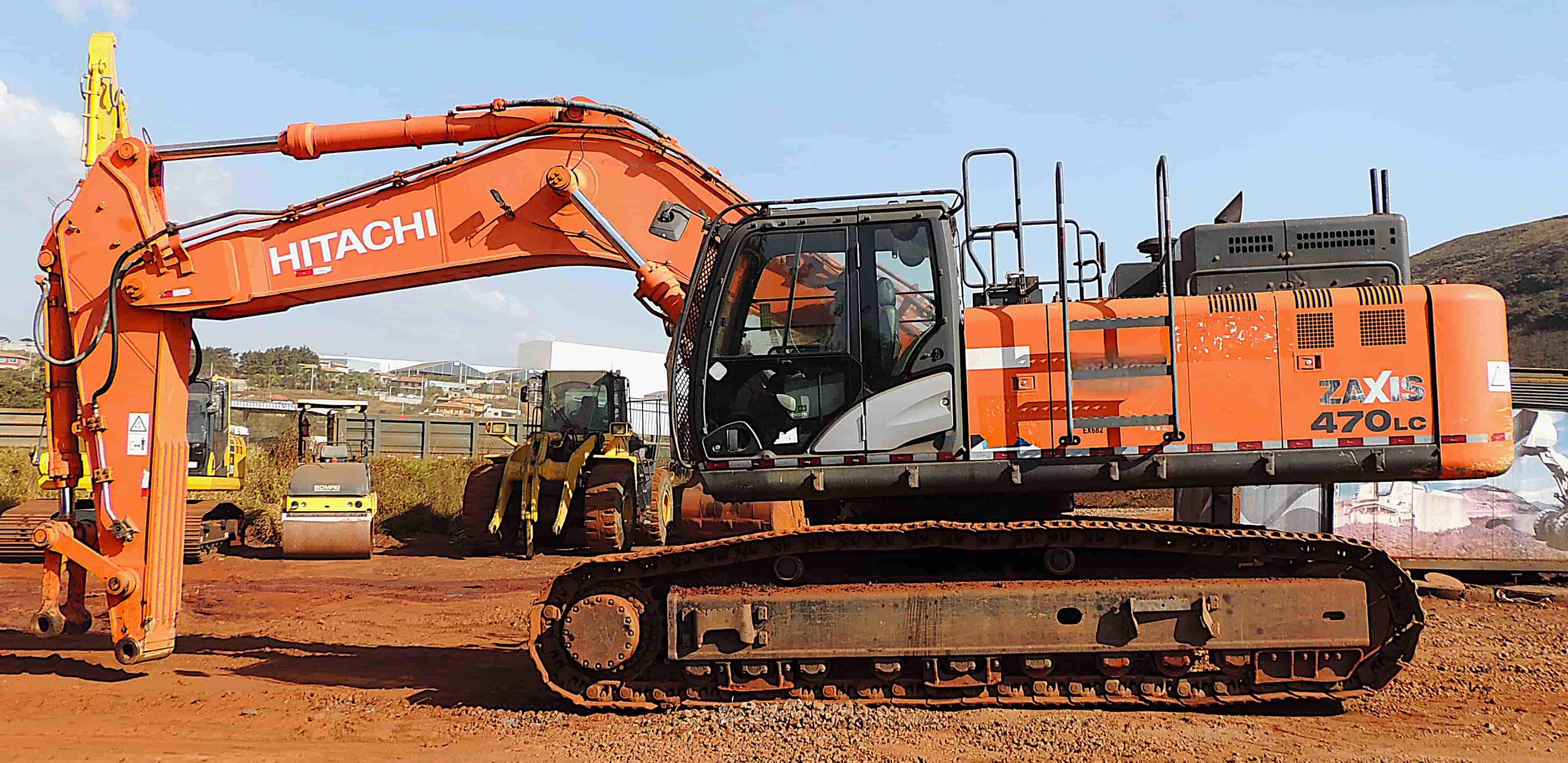 Escavadeira Hitachi ZX470LC 2018 - imagem de fundo