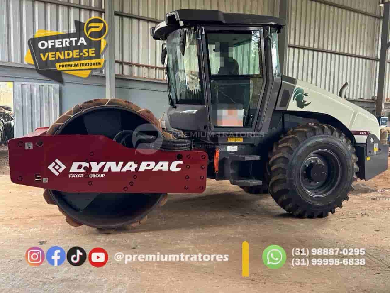 Rolo compactador Dynapac CA25 2020 - imagem de fundo