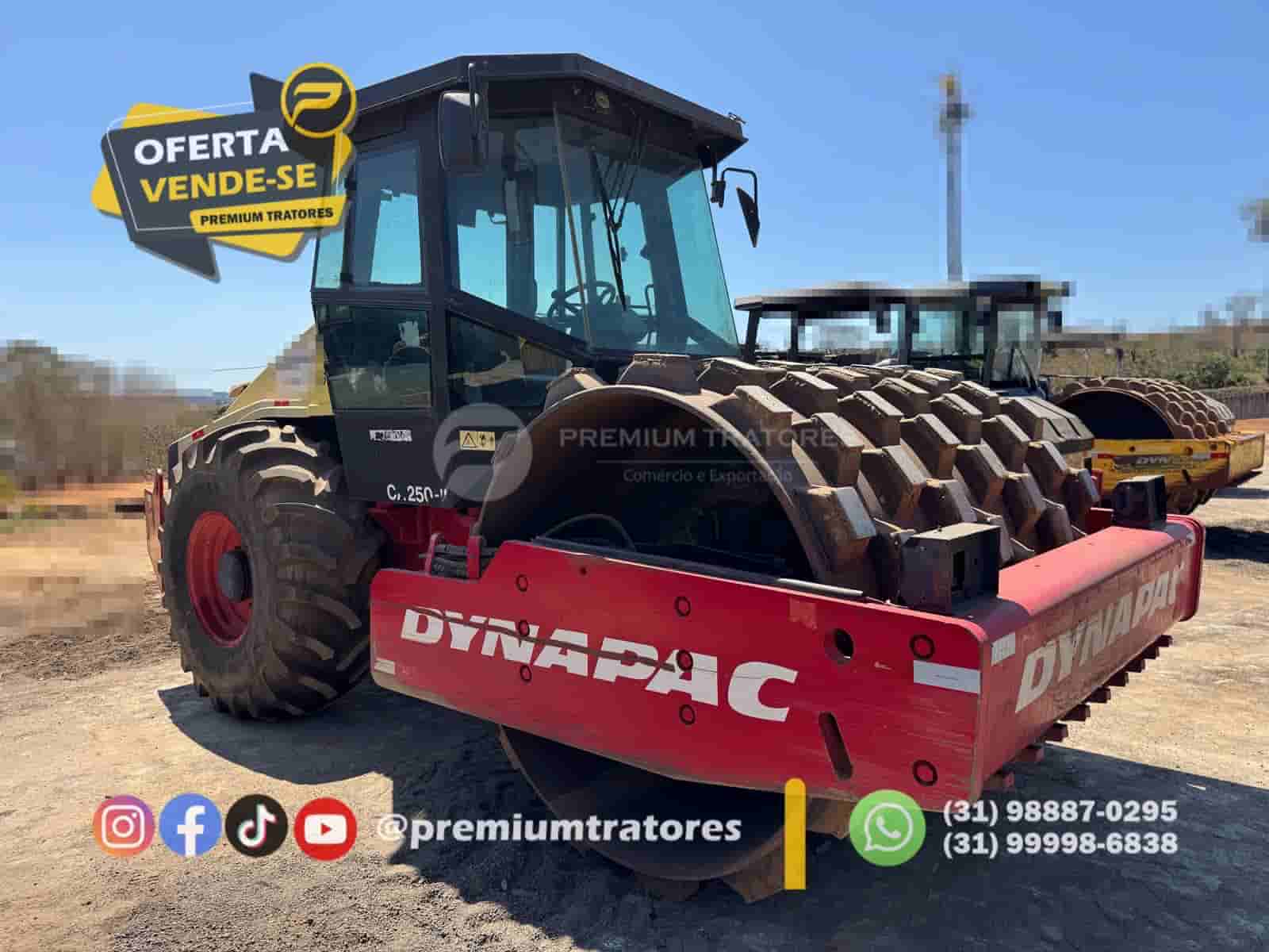 Rolo compactador Dynapac CA250 PD 2012 - imagem de fundo