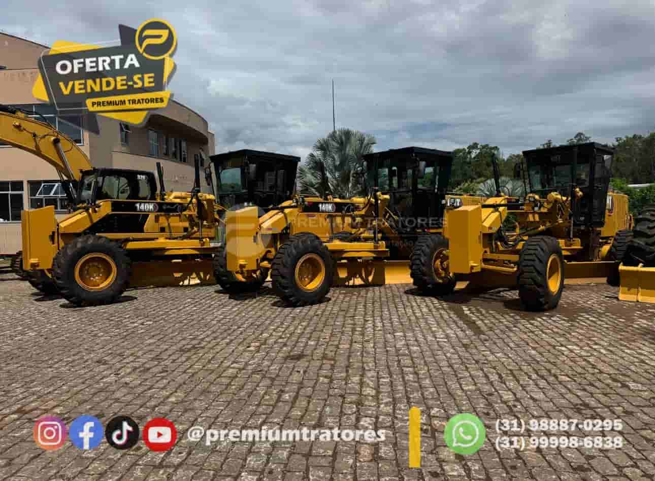 Motoniveladora Caterpillar 140K 2019 - imagem de fundo