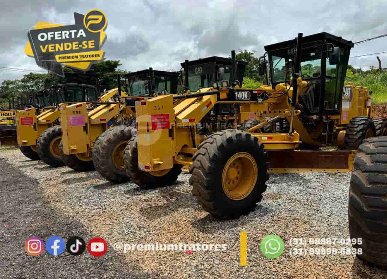 Motoniveladora Caterpillar 140K 2021 - imagem de fundo