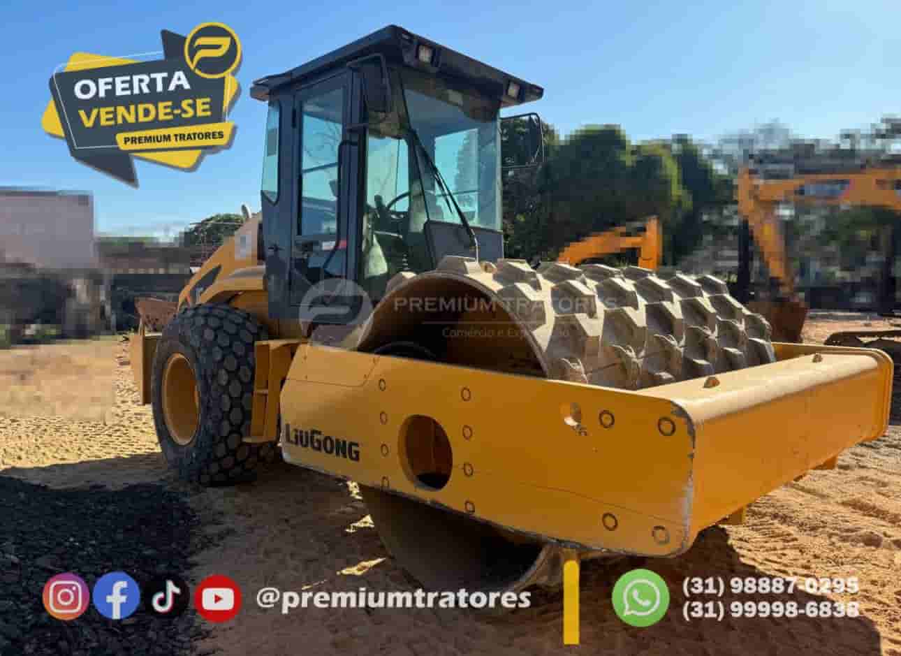 Rolo compactador Liugong 612H 2010 - imagem de fundo