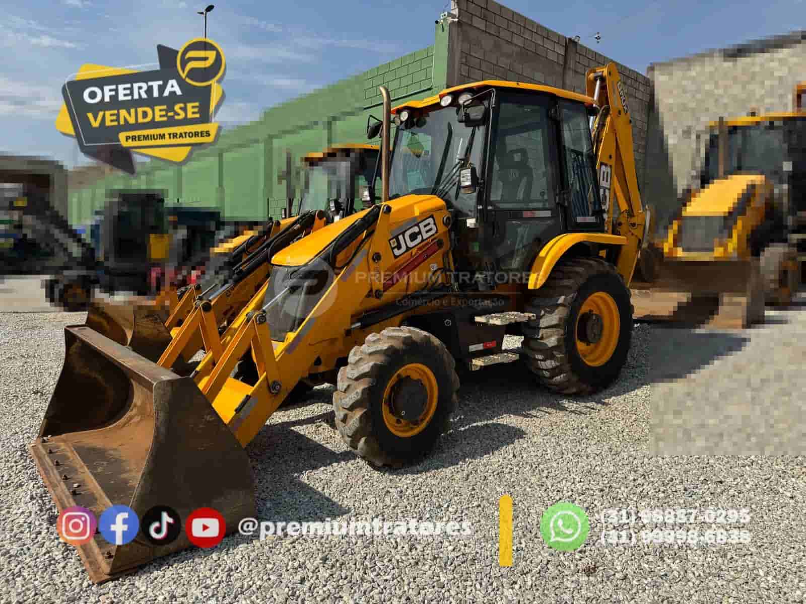 Retroescavadeira JCB 3CX 4X4 2022 - imagem de fundo