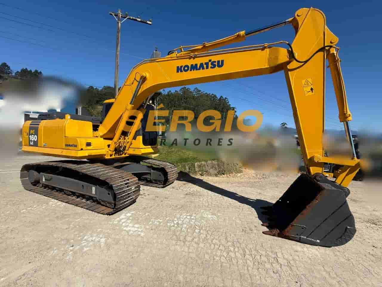 Escavadeira Komatsu PC160 2012 - imagem de fundo