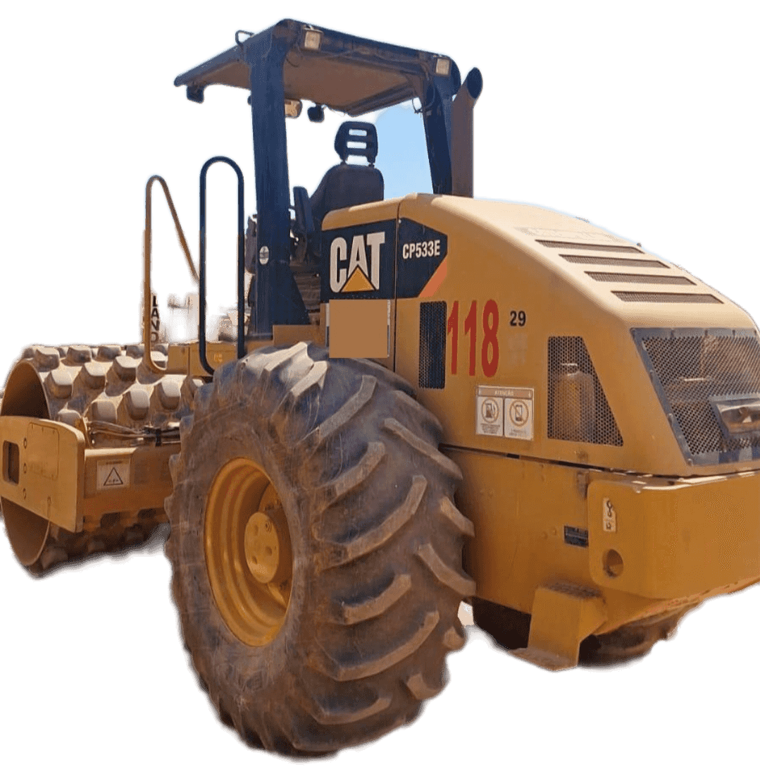 Rolo compactador Caterpillar CP533E 2012 - imagem de fundo