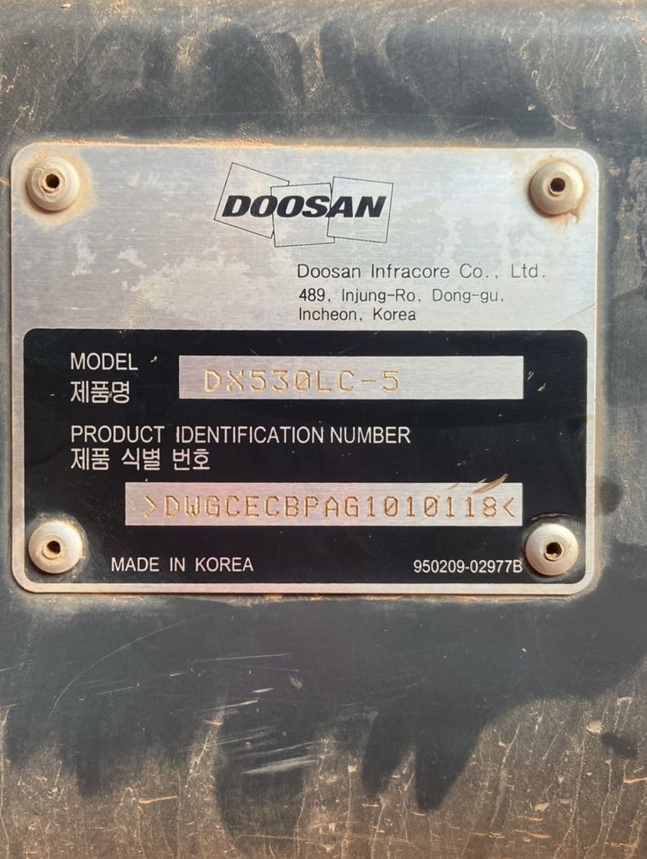 Escavadeira Doosan DX530LC 2018 - Imagem 6