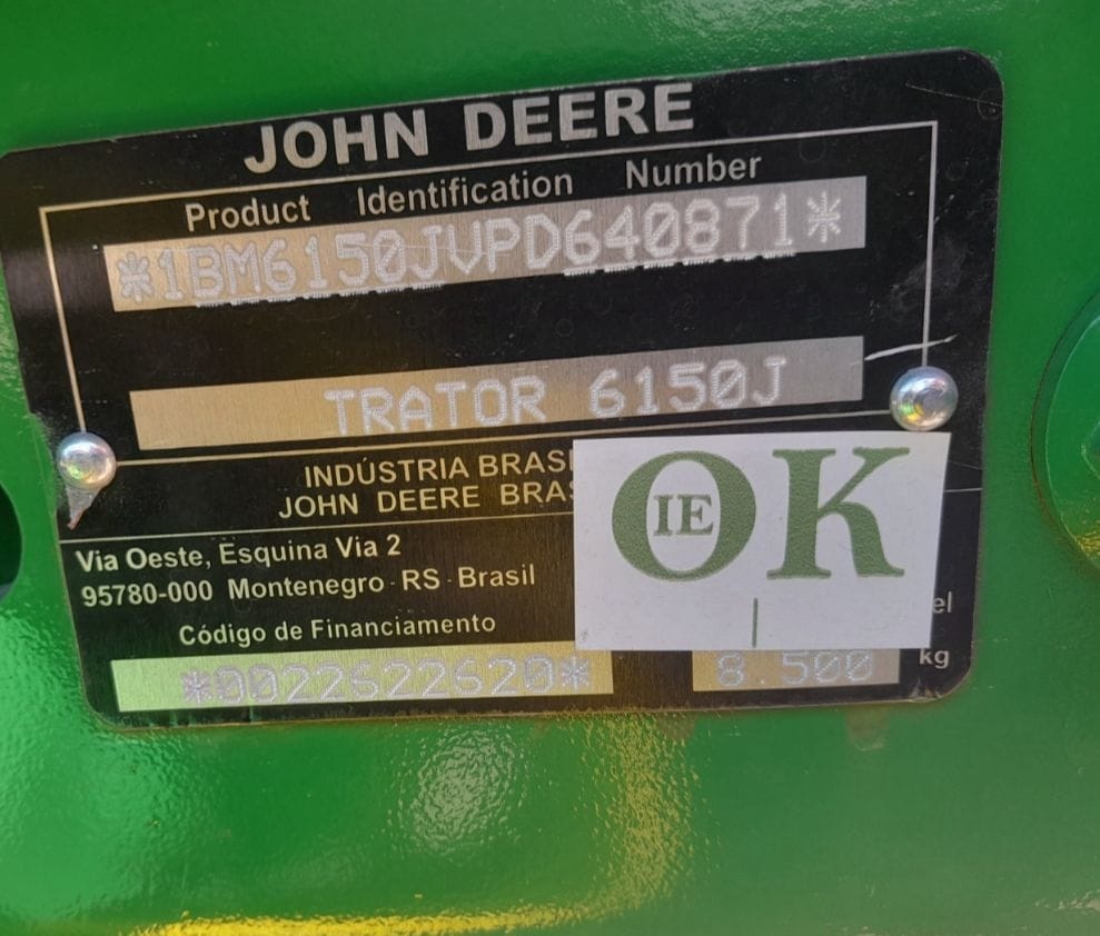Trator John Deere 6150J 2023 - Imagem 9
