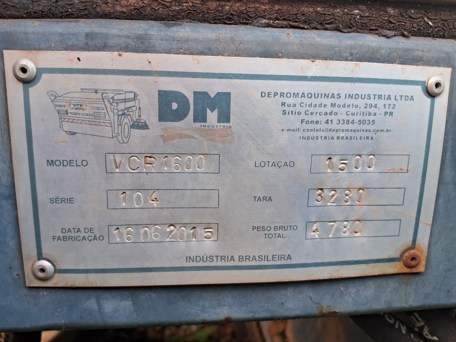 Peça Outros  Vassoura mecânica DM modelo VCR 1600 2015 - Imagem 2