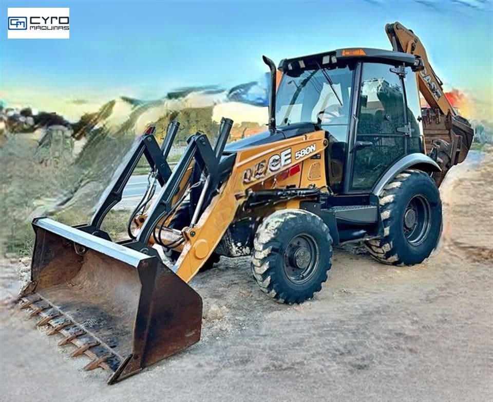 Retro Escavadeira Case 580N 2021 - Imagem 1
