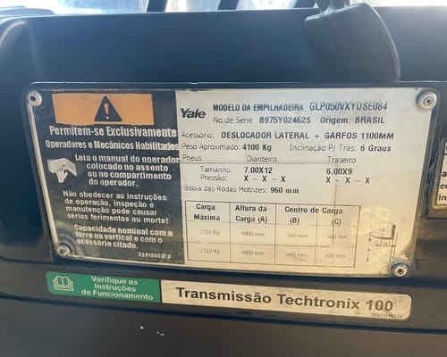 Empilhadeira Yale GLP 050VX 18/18 - Imagem 10