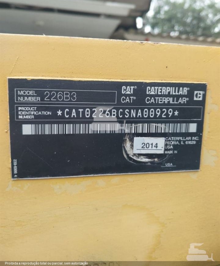Mini Carregadeira Caterpillar 226B3 2014 - Imagem 5