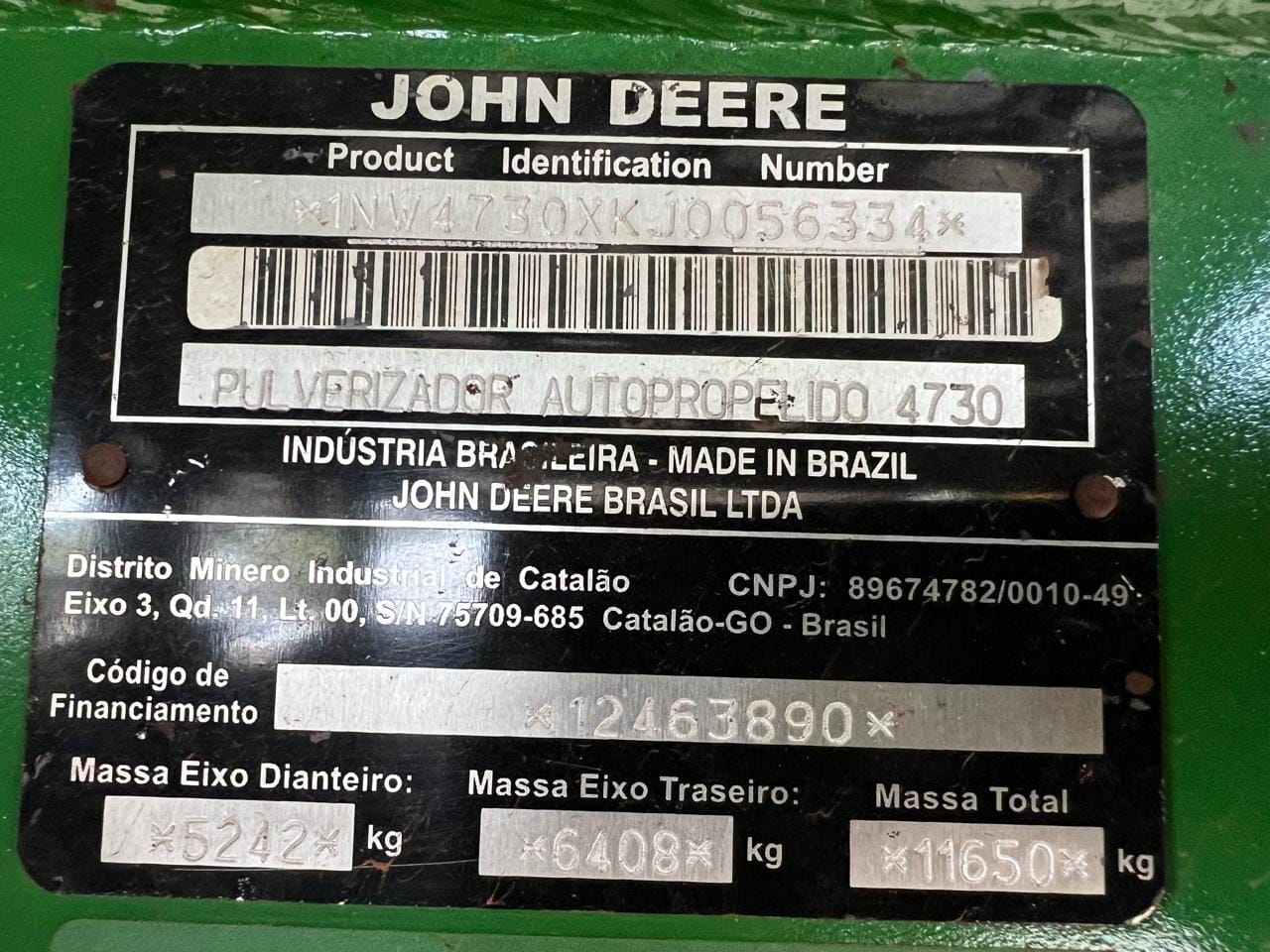 Pulverizador Autopropelido John Deere 4730 2018 - Imagem 23