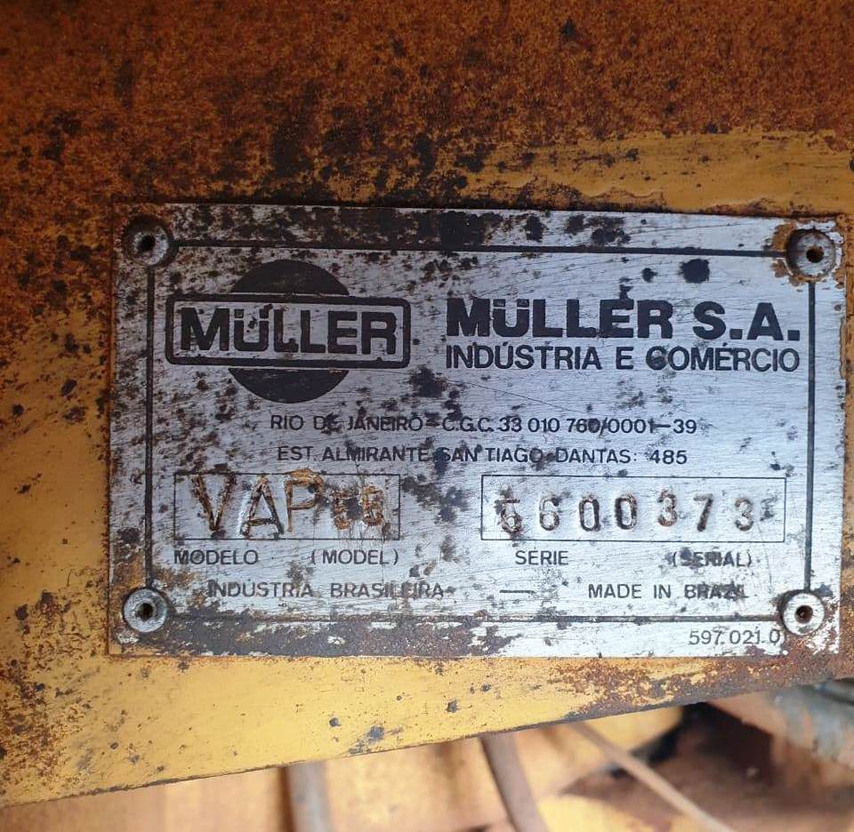 Rolo compactador Müller VAP55 1987 - Imagem 8