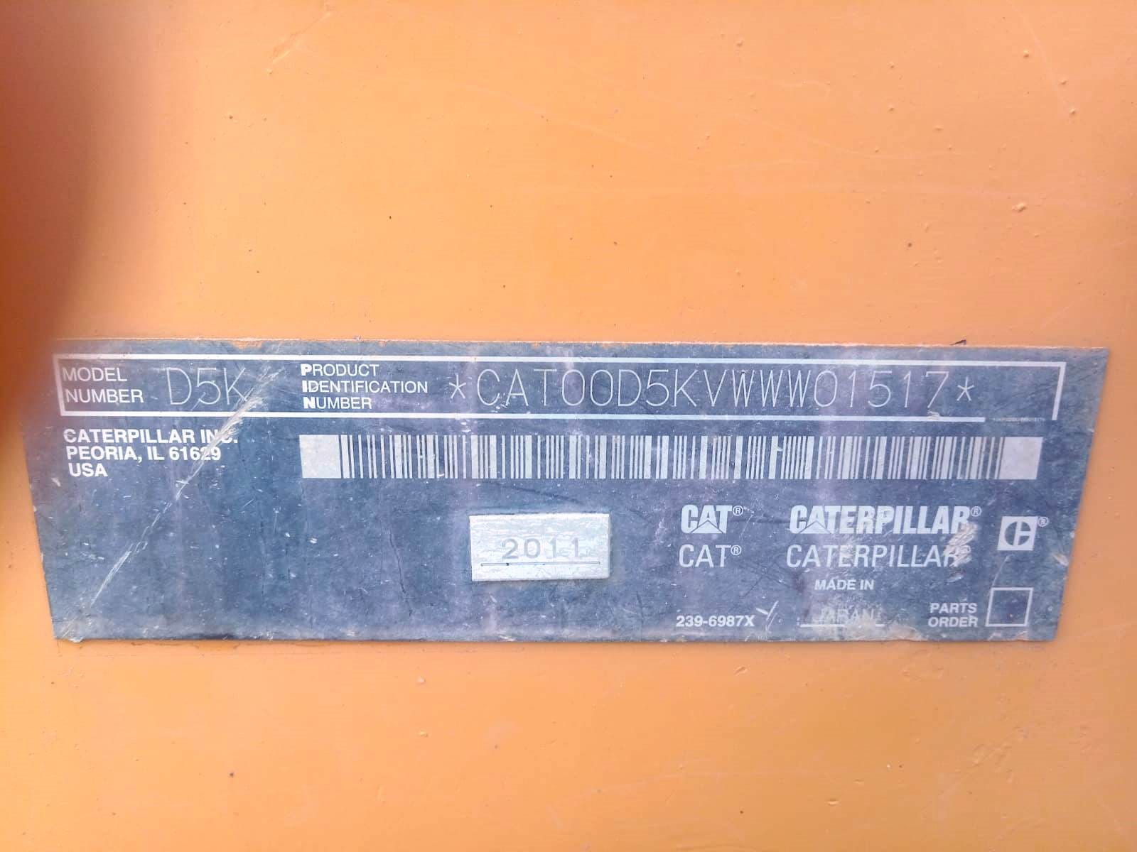 Trator de esteira Caterpillar D5K 2011 - Imagem 14