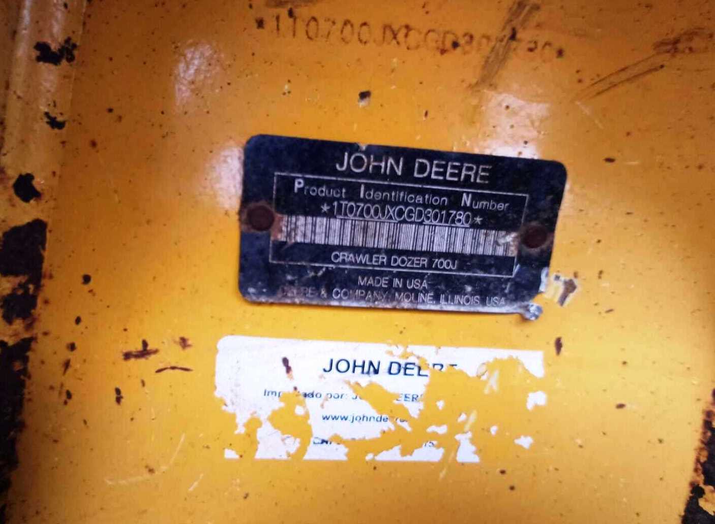Trator de esteira John Deere 700J 2017 - Imagem 11