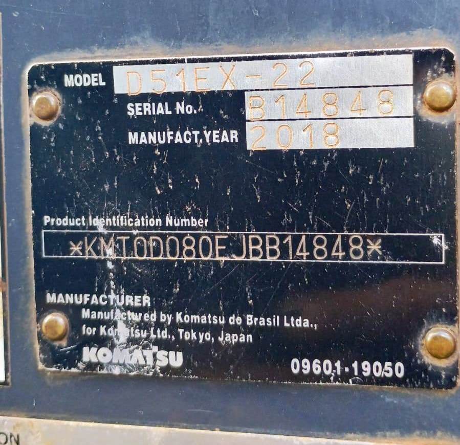 Trator de esteira Komatsu D51 2018 - Imagem 3