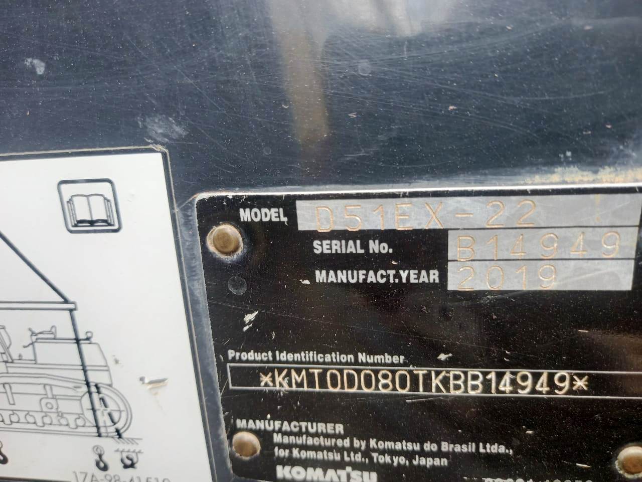 Trator de esteira Komatsu D51 2019 - Imagem 15