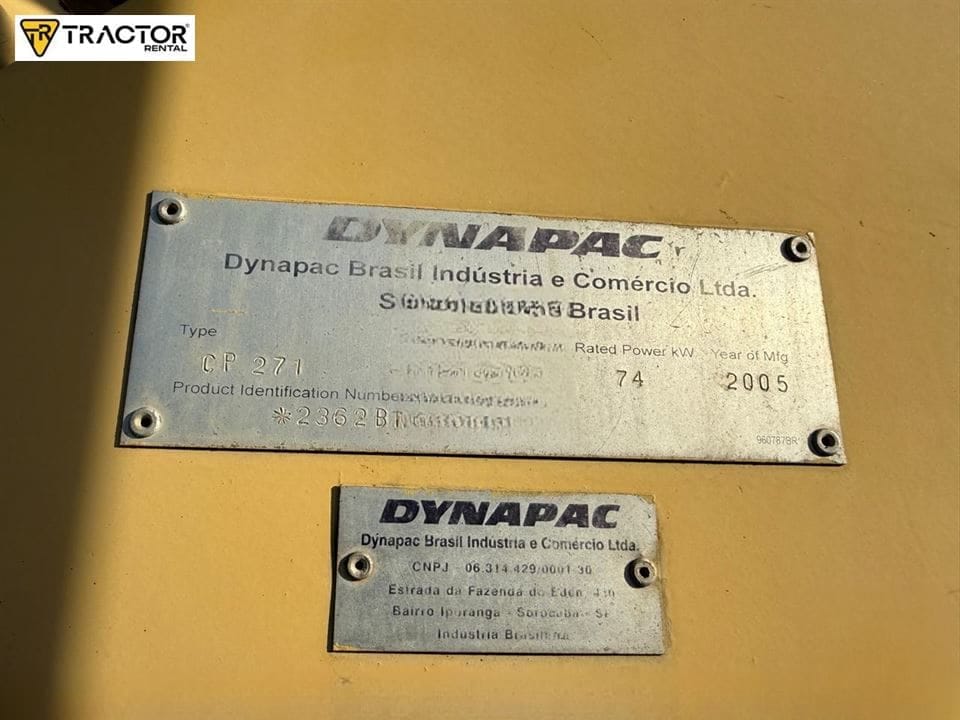 Rolo compactador Dynapac CP-271 2005 - Imagem 3
