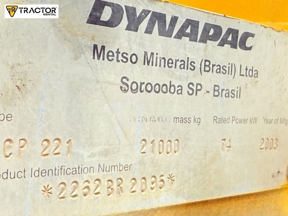 Rolo compactador Dynapac CP221 2003 - Imagem 4
