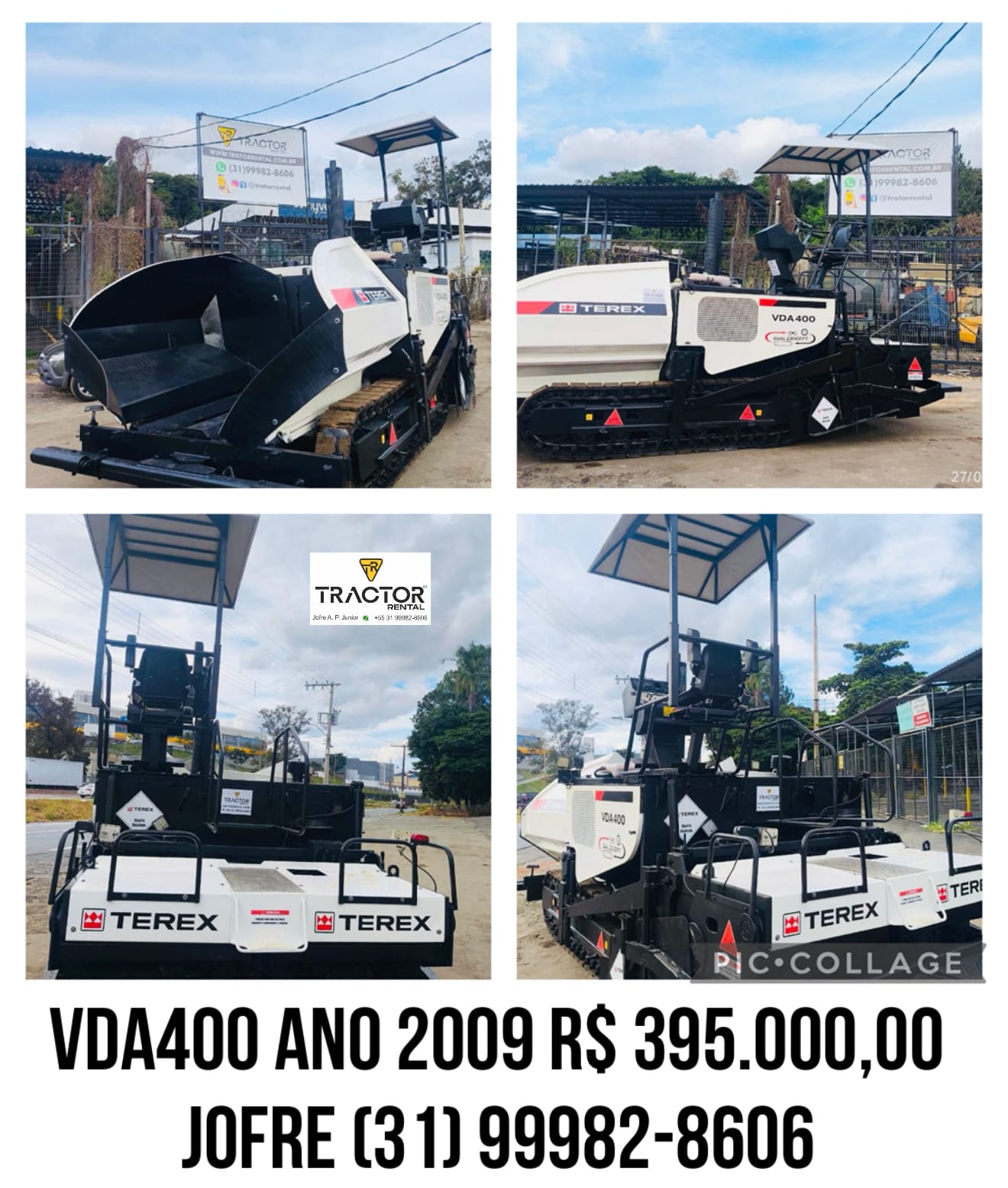 Vibroacabadora Terex VDA400 2009 - Imagem 1