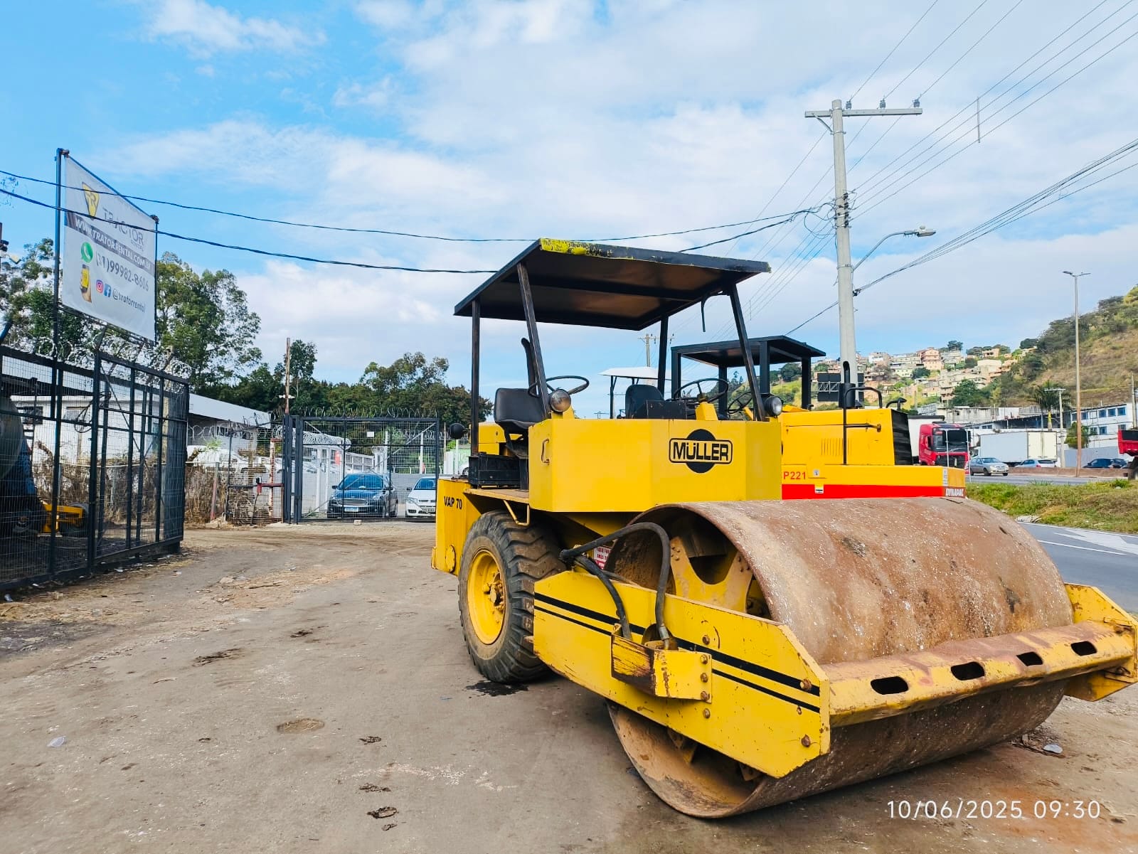 Rolo compactador Müller VAP70 PD 1994 - Imagem 4