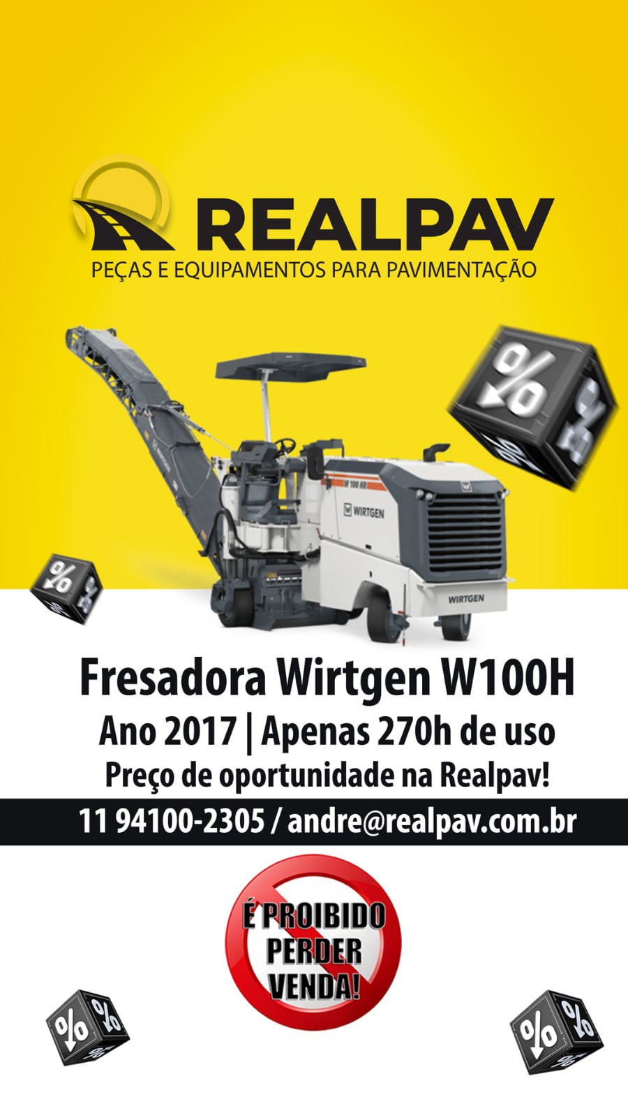 Fresadora de asfalto Wirtgen W100 2017 - Imagem 9