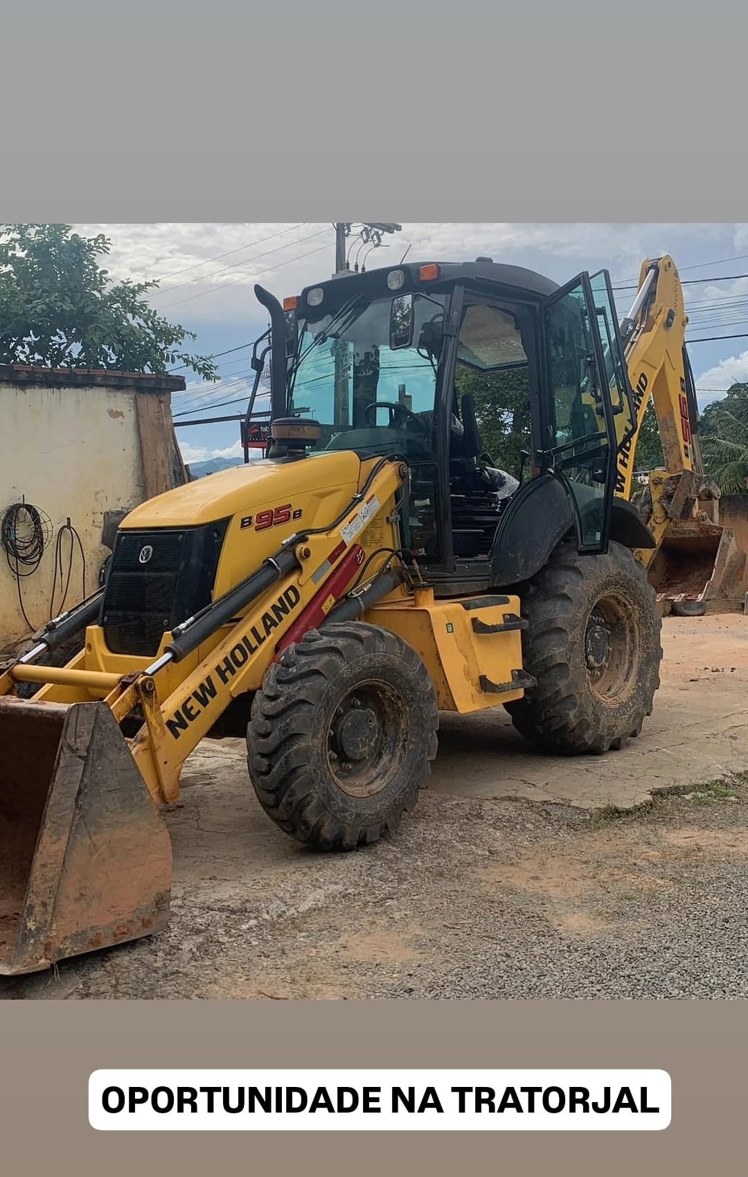 Retroescavadeira New Holland B95B 2021 - foto 1 de 1